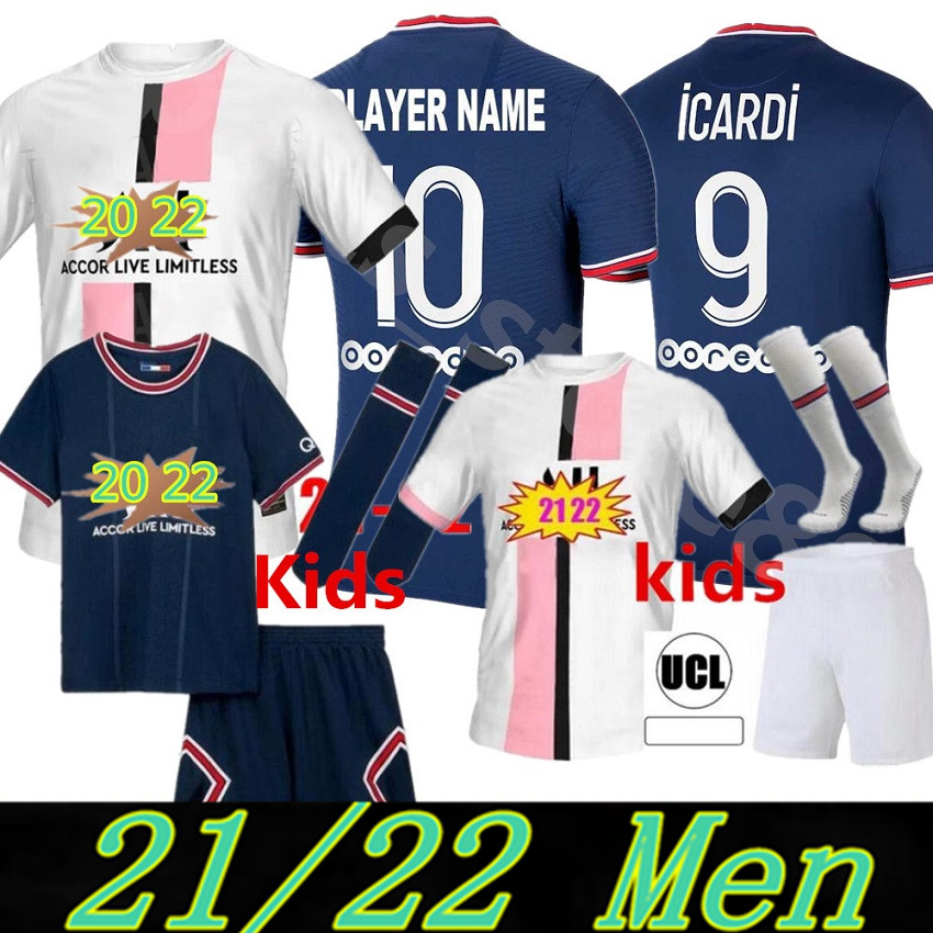 

TOP 2021 2022 MBAPPE soccer jerseys HAKIMI MARQUINHOS SERGIO RAMOS 21 22 Maillots de football shirt VERRATTI men kids kit uniforms enfants m, Black;yellow