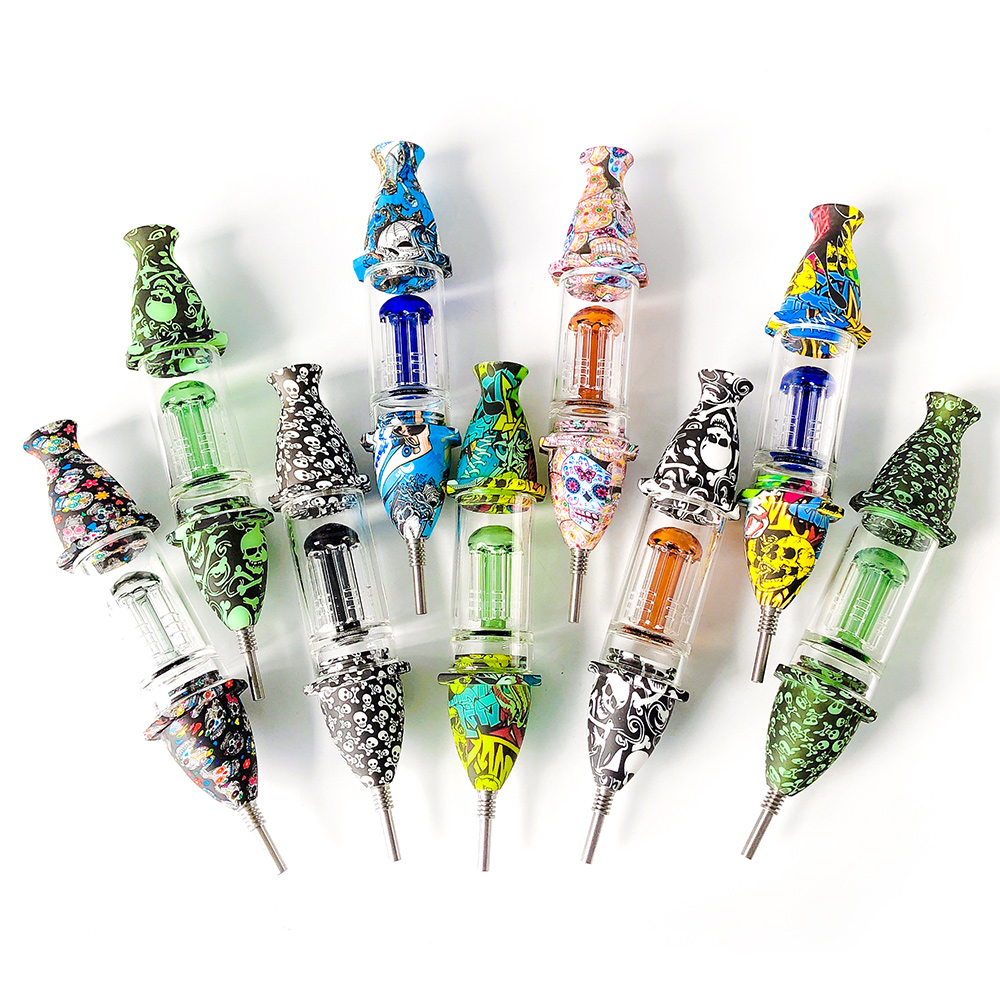 

Nectar Collector with 10mm stainless steel tip smoke accessory smoking pipes dab oil rig water bongs