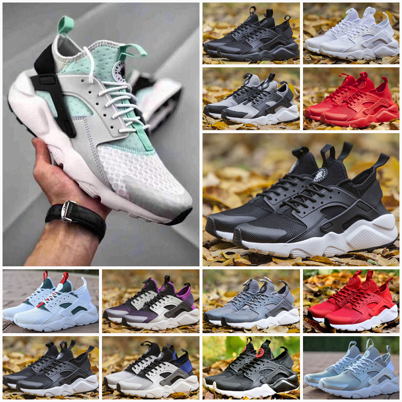 

Huarache 4 IV Outdoor Shoes Men Women All Red Huraches Zapatos Huaraches Mens Trainers Hurache Sneakers Size 36-45, As photo 10