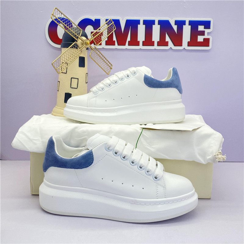 

With Box Men Women Designers Shoes Mens Leather Lace Up Thick sole High Platform Oversized Sneaker fashion White Black Casual Sports Shoe sneakers 35-45, 28