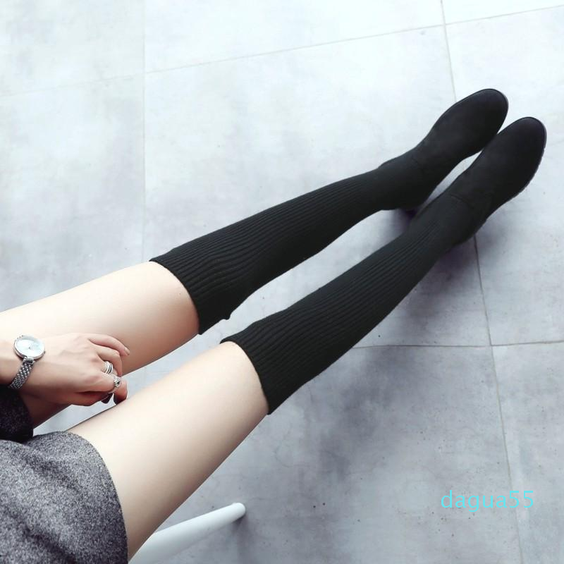 

Women Thigh High Shoes For 2021 Arrival Over Knee Overknees, Plush black