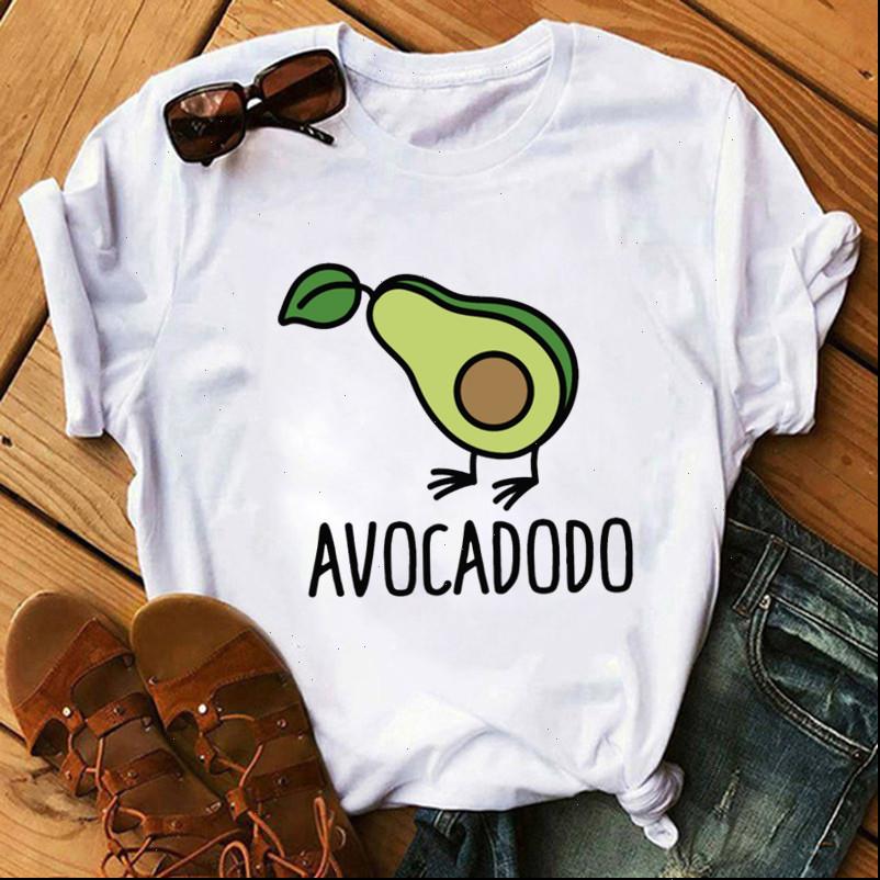 

womens t shirts funny avocado white short sleeve o neck tee shirt femme punk