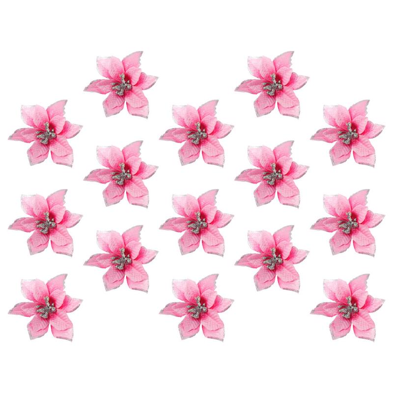 

Decorative Flowers & Wreaths 15Pcs Unique Artificial Flower Ornament Christmas Tree Decor Layout Prop