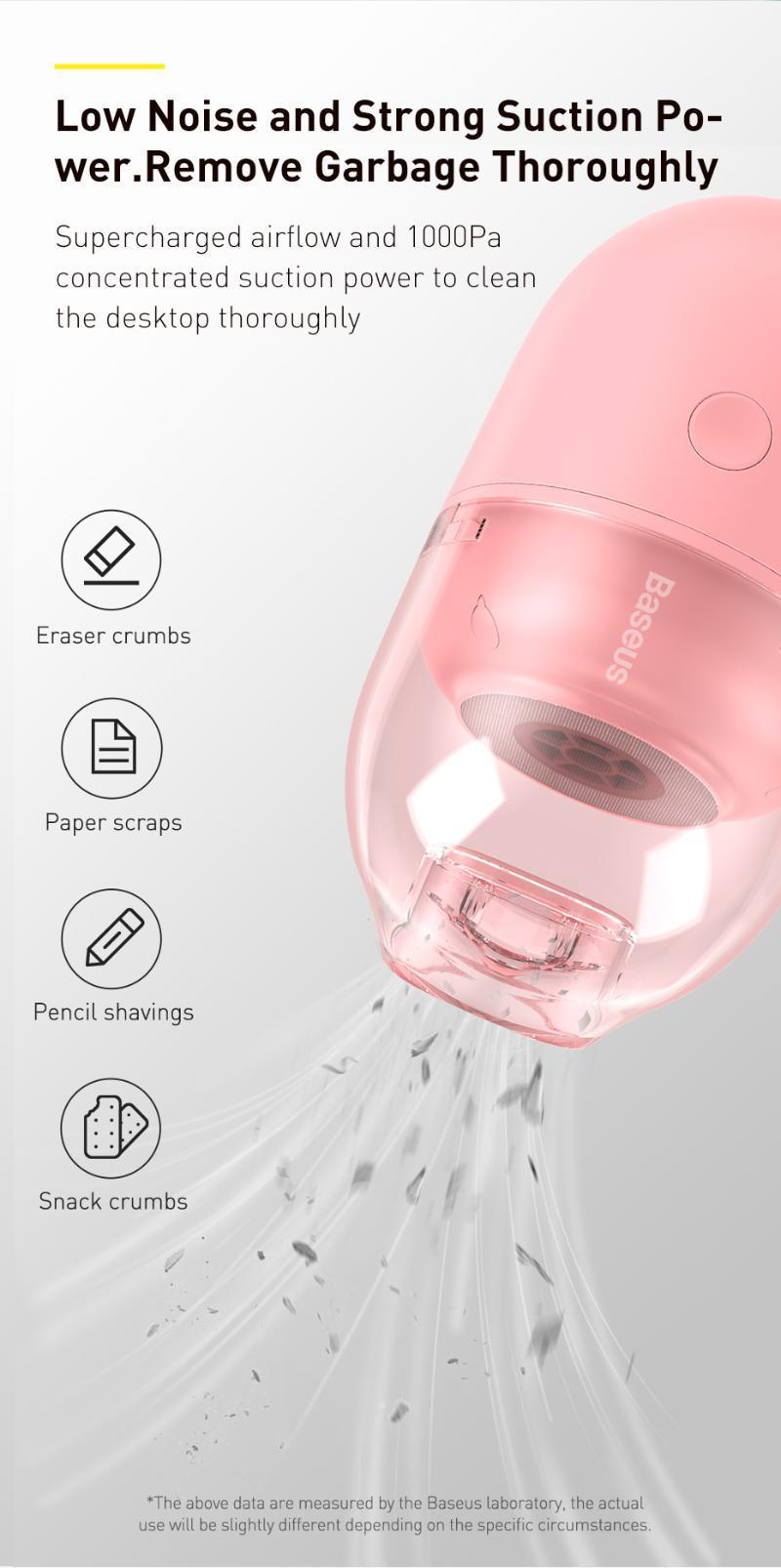 

Party Favor Wireless Mini Vacuum Cleaner 1000Pa Small Handheld Car Interior Desktop Dust Cleaning Tool Portable