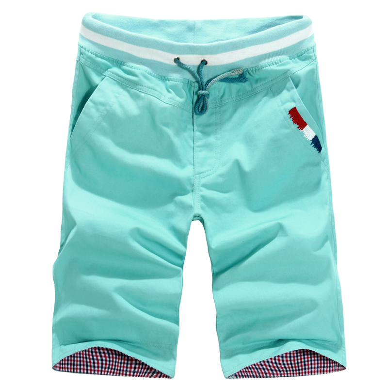 

Men Casual Shorts Pants Summer Men Elastic Waist Shorts Knee Length Male Cotton Casual Short Pants Size 3XL Short Pants for Me, Black