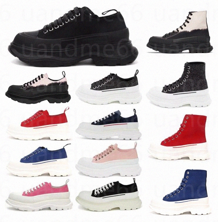 

Fashion Tread Slick canvas sneaker Casual shoes High triple black leather pale pink royal red white women platform Chaussure, I need look other product