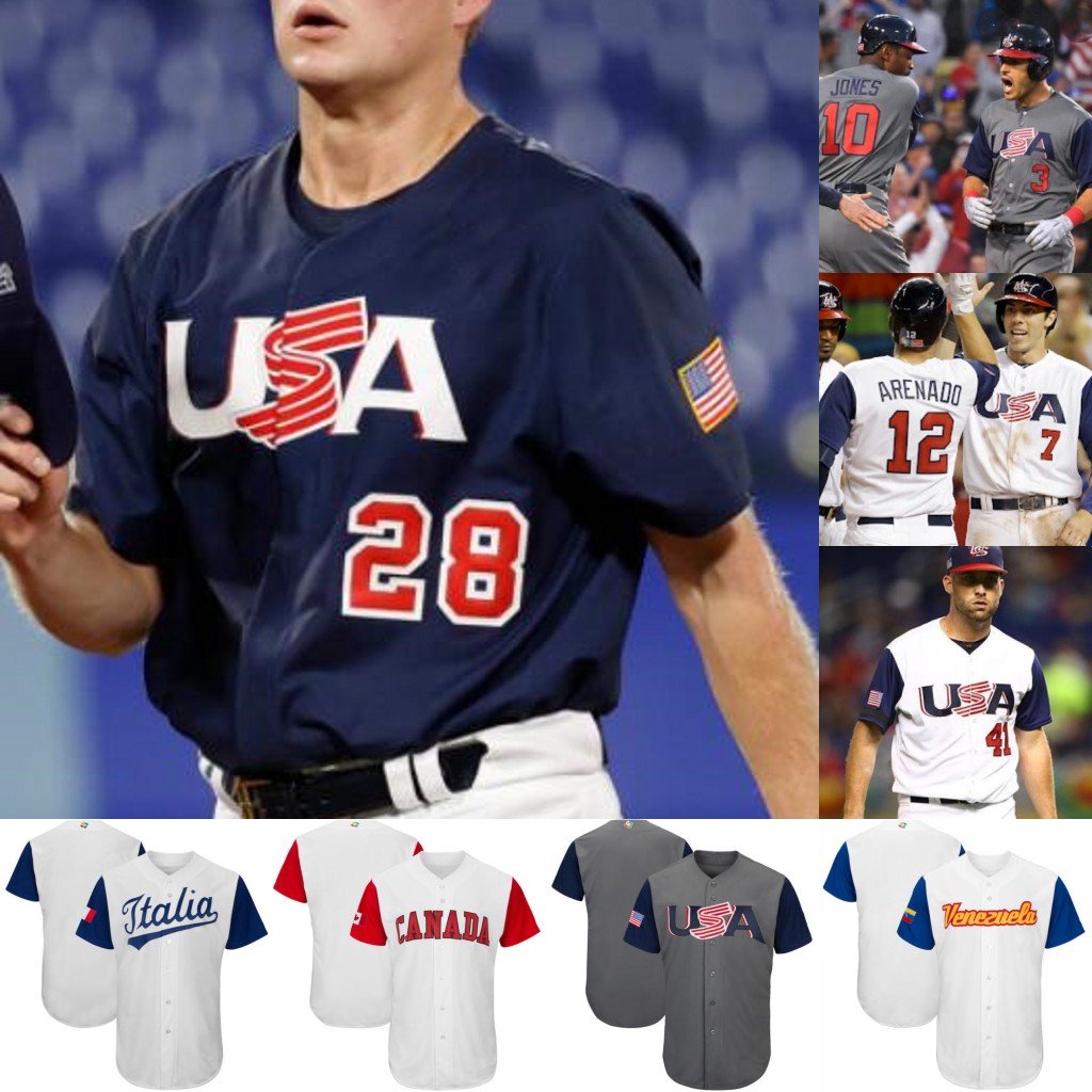 

Custom USA Baseball Olympics Jersey Anthony Carter Mike Scioscia Mark Kolozsvary Tim Federowicz Patrick Kivlehan Eric Filia mens jerseys, White
