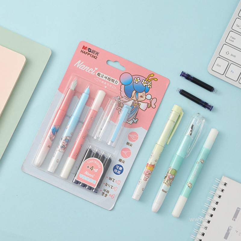 

Stationery Nanci Series Hafp1342 Pen Set Erasable Crystal Blue