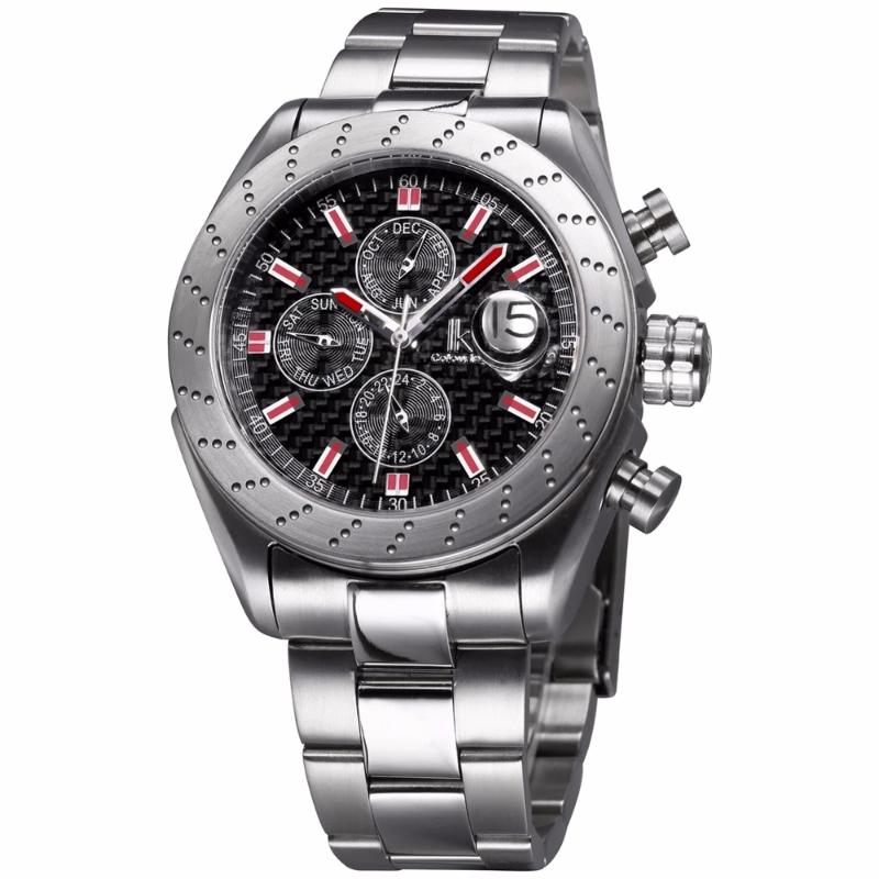 

Wristwatches Homme IK Fashion Self-winding Watch Nail Scale Clock Multi-function Small Dial Automatic Calendar Waterproof Sports Men's, 416801