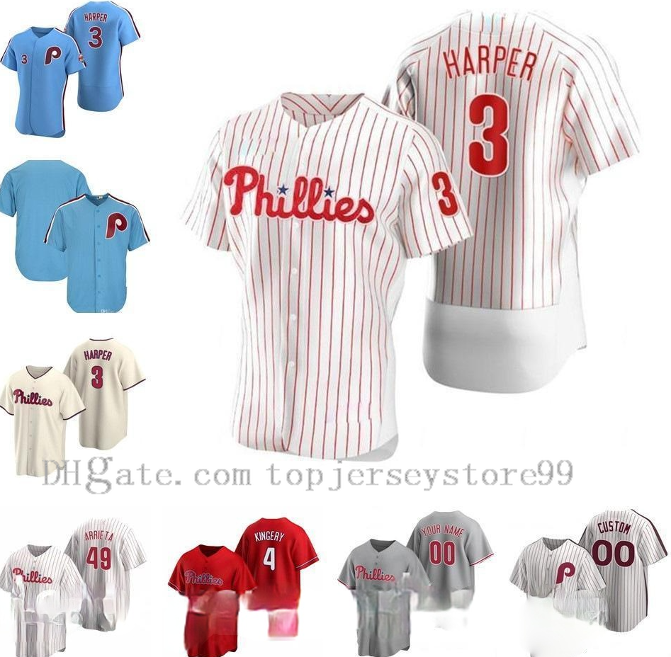 

Wholesale Philadelphia 2021 Phillies Jersey 3 Bryce Harpe 17 Rhys Hoskins 10 JT Realmuto Men Women Youth jerseys stitched Custom, Color 11