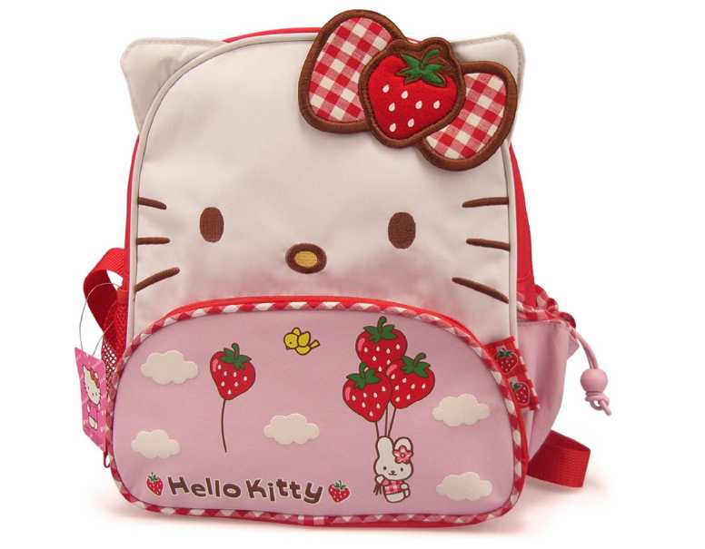 

Super Cute Candy Color Kids Backpack Strawberry Bow Tie School Bags