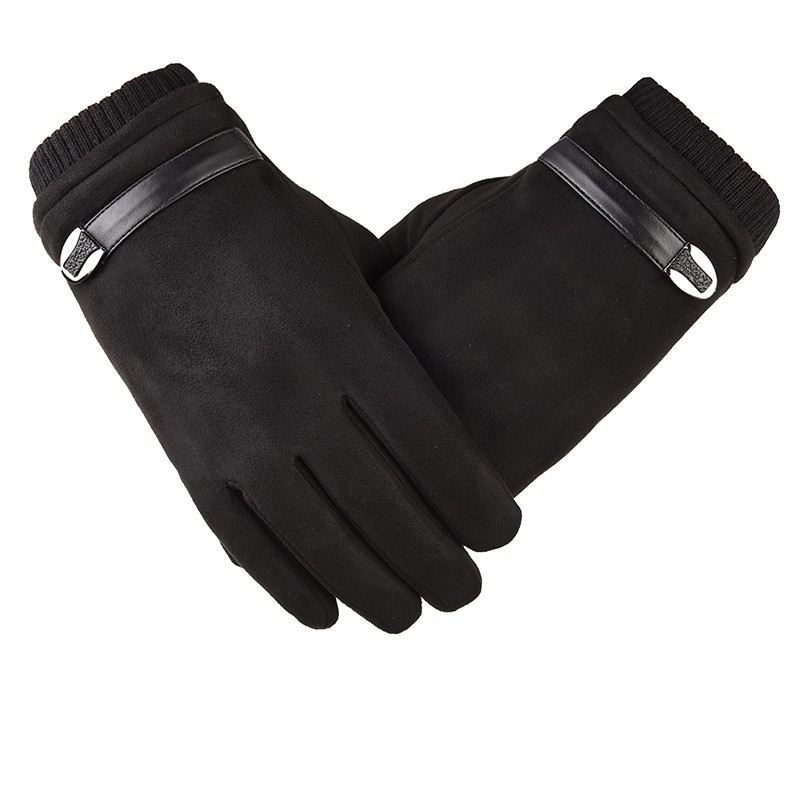 

Thicken Winter Driving Warm Black Navy Grey Gloves Touchscreen Cashmere Glove for Gift