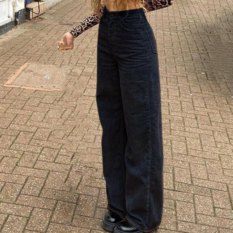 

Women's Pants & Capris Classic Casual Trousers Straight Lightweight Solid Color Loose Fit Long Women Slacks, Black;white