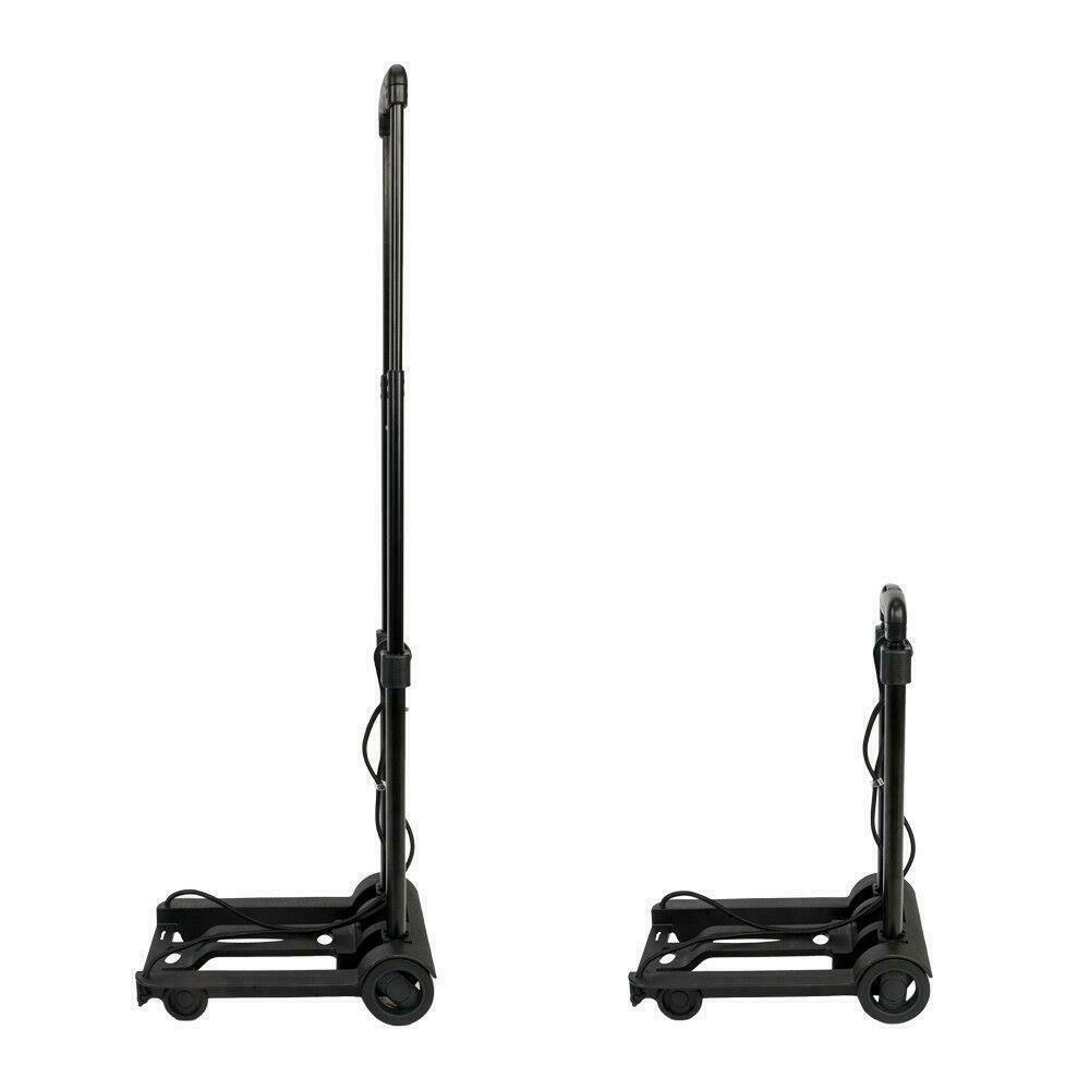 

Cart Folding Dolly Hand Truck Push Collapsible Trolley Luggage Shopping Cart