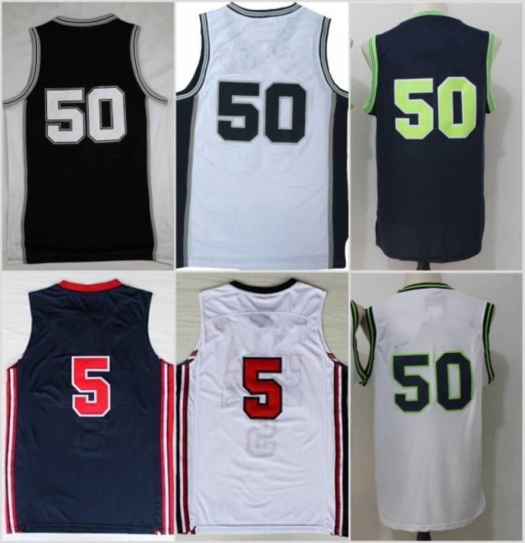 

Vintage 50 Robinson Basketball Jersey Navy Naval Academy 5 Midshipmen Admiral Soul Alternate Stitched, As