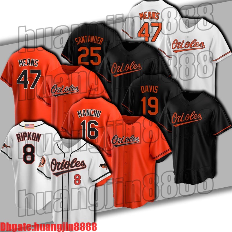 

Throwback Retro 8 Cal Ripken Jr Jersey Orioles Trey Mancini Chris Davis Jerseys Baltimores Anthony Santander John Means Maikel Franco, Retro man custom jersey (jy)
