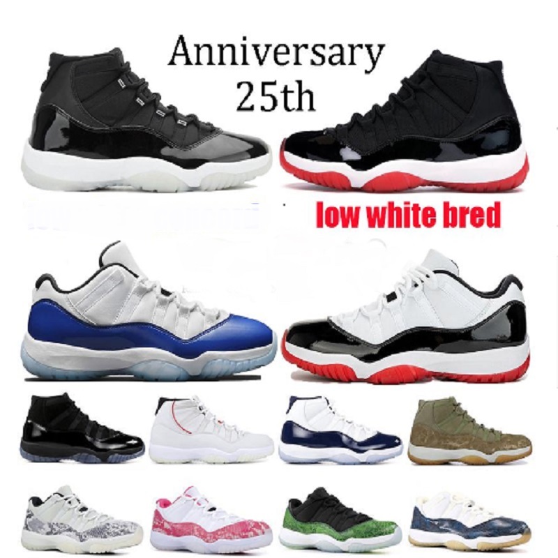 

Jumpman 11 men women basketball shoes 11s Playoffs Bred Jubilee 25th Anniversary Legend Blue sneakers Concord 45 Win Like 96 Cap and Gown sports shoe, # 103