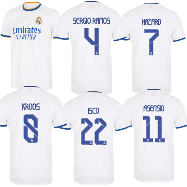 

2021 REAL MADRID jerseys 21 22 soccer football shirt HAALAND SERGIO RAMOS BENZEMA camiseta men + kids kit