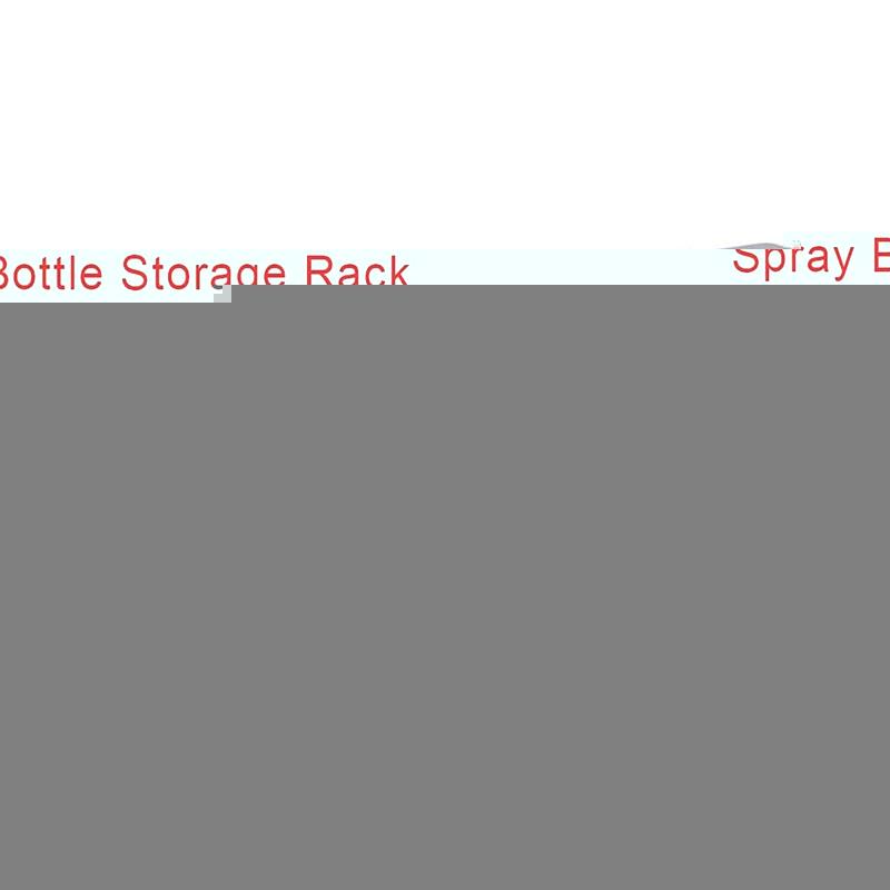 

Hooks & Rails Spray Bottle Storage Rack Wall-Mounted Hanging Organization Shelf Accessories Display Automatic Cleaning Detail Tools