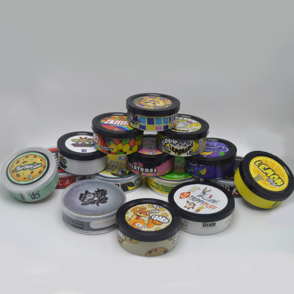 

candy box can sticker Disco Biscuits Cali Pressitin Cans with 10type stickers Self-Seal packing Tin Blue Dream Labels Tuna free DHL