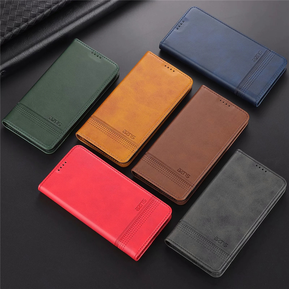 

Wallet Phone Cases for iPhone 13 12 11 Pro Max X XS XR 7 8 Samsung Galaxy S21 S20 Ultra S10 S9 Plus A72 A52 A42 A32 5G Pure Colour Calfskin Texture PU Leather Flip Stand Cover, Red