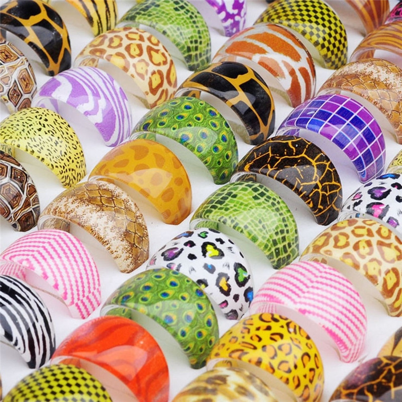 

Vintage Advance Resin Ring For Women Unisex Fashion Charm Finger Rings Jewelry Gifts Wholesale