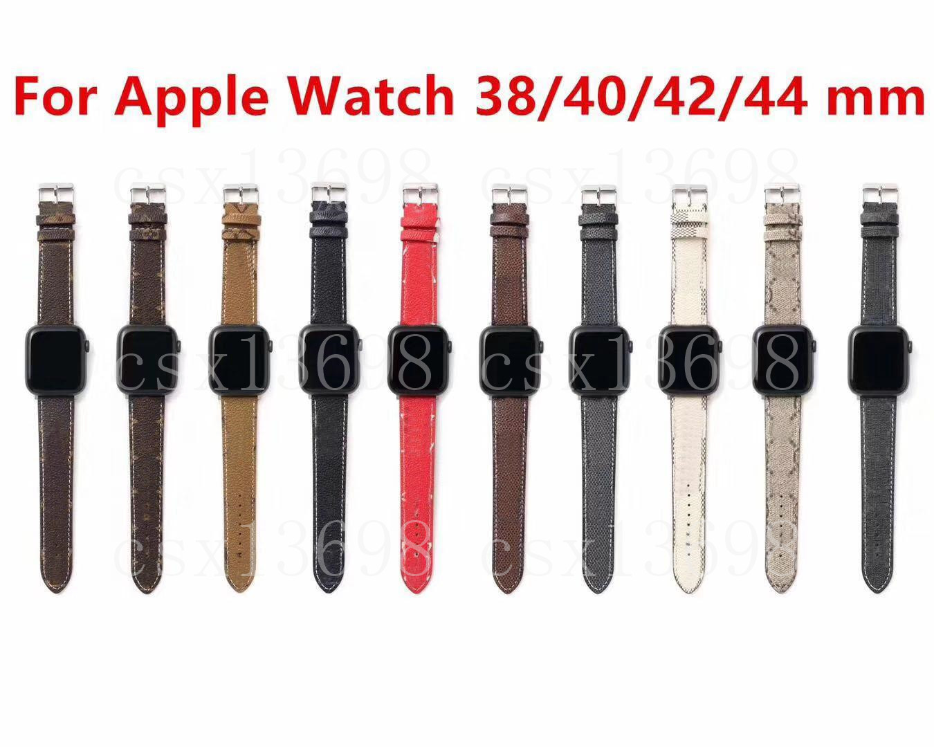 

luxury designer Watchbands Watch Band 42mm 38mm 40mm 44mm 41mm 45mm 49mm iwatch 2 3 4 5 6 7 8 bands Leather Strap Bracelet Fashion Stripes watchband