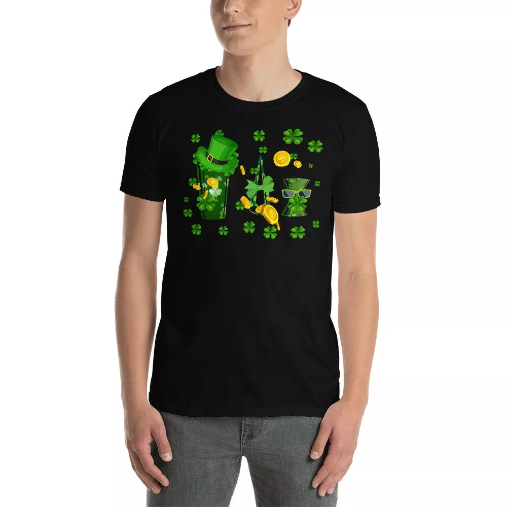 

Green Bartender Tools Funny St Patrick's Day Bartender T-Shirt, White;black