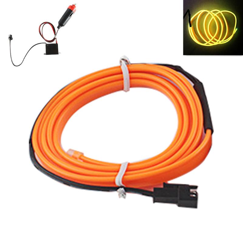 

Interior&External Lights Line UV Glow EL Wire Car Atmosphere Interior Flexible Cold Light