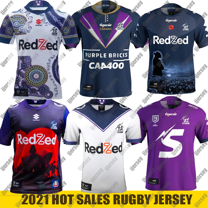 

2021 MELBOURNE STORM Rugby Jerseys ANZAC Home Away 2022 NRL League Jersey Vest Shorts Australia 5XL, 2020 home