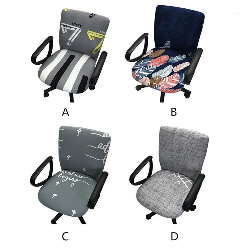 

Office Computer Chair Cover Task Slipcover Elastic Stretchable Removable Covers
