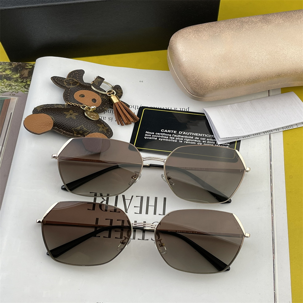 

New nylon polarizing glasses rimless diamond cut edge more texture atmospheric women style big face small face are good