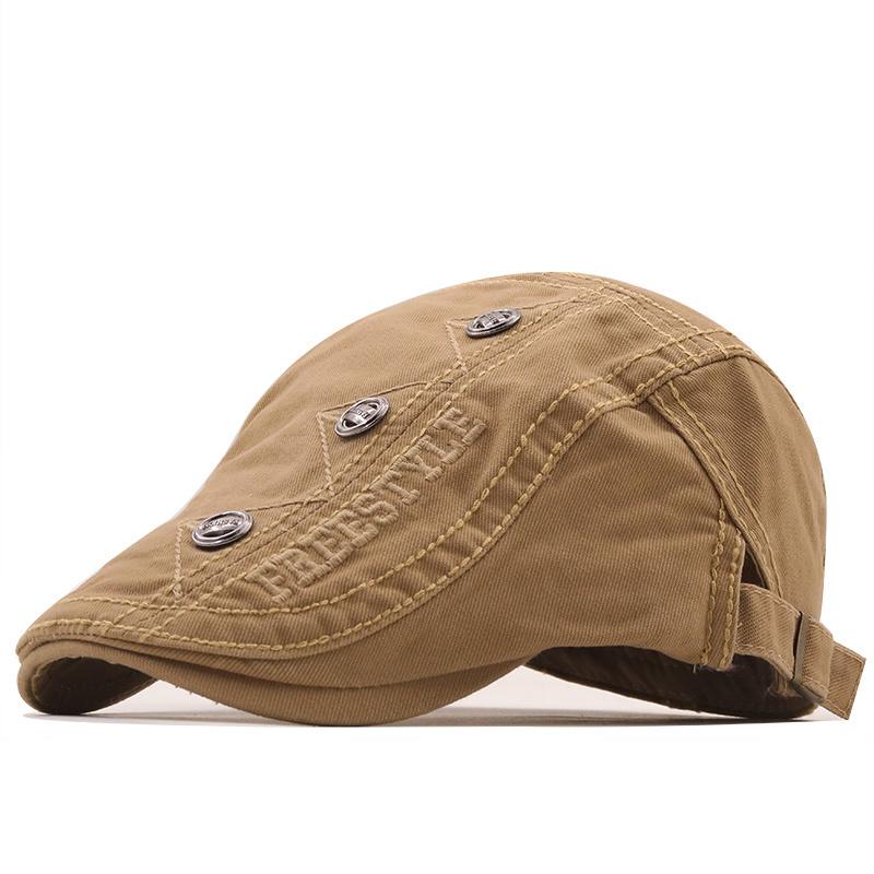 

Berets Casual Spring Summer Hat Men Women Denim Sboy Caps Visors Cotton Cabbie Herringbone Cap Duckbill Ivy Flat, Black