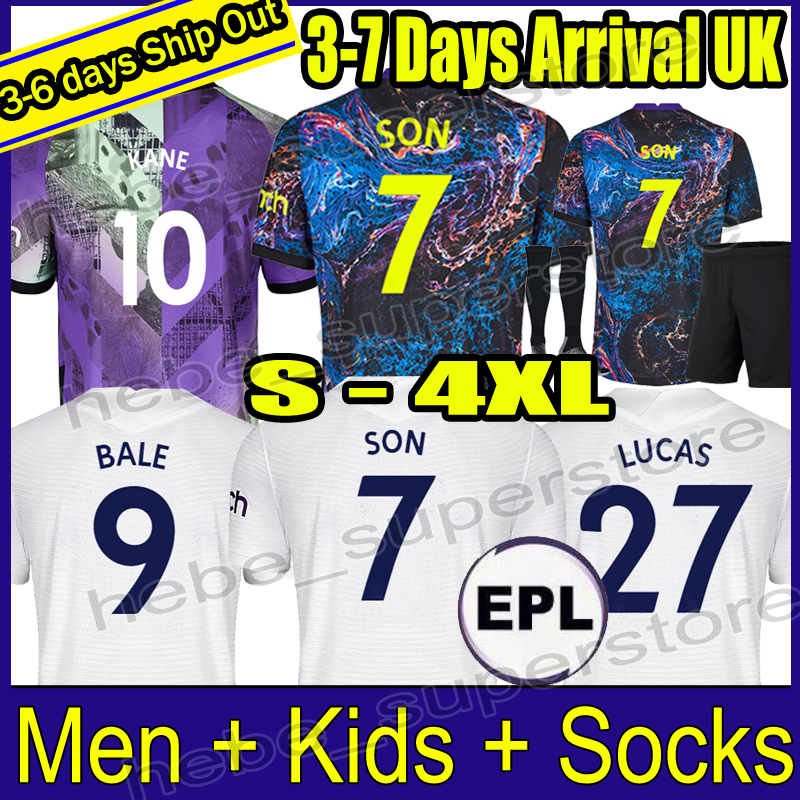 

21 22 DELE SON BALE KANE soccer jersey HOJBJERG BERGWIJN KULUSEVSKI LO CELSO 2021 2022 LUCAS BENTANCUR football shirts uniforms men + kids kit