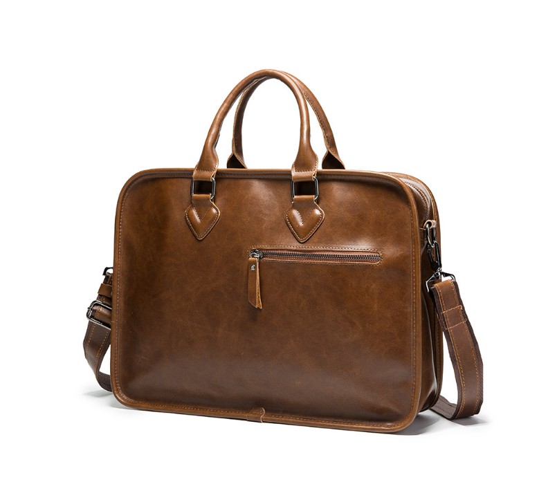 

Fashion Men's Handbag Shoulder Bags Vintage Trends Leather Retro Messenger Bag Stylish Casual Male Crossbody, Brown