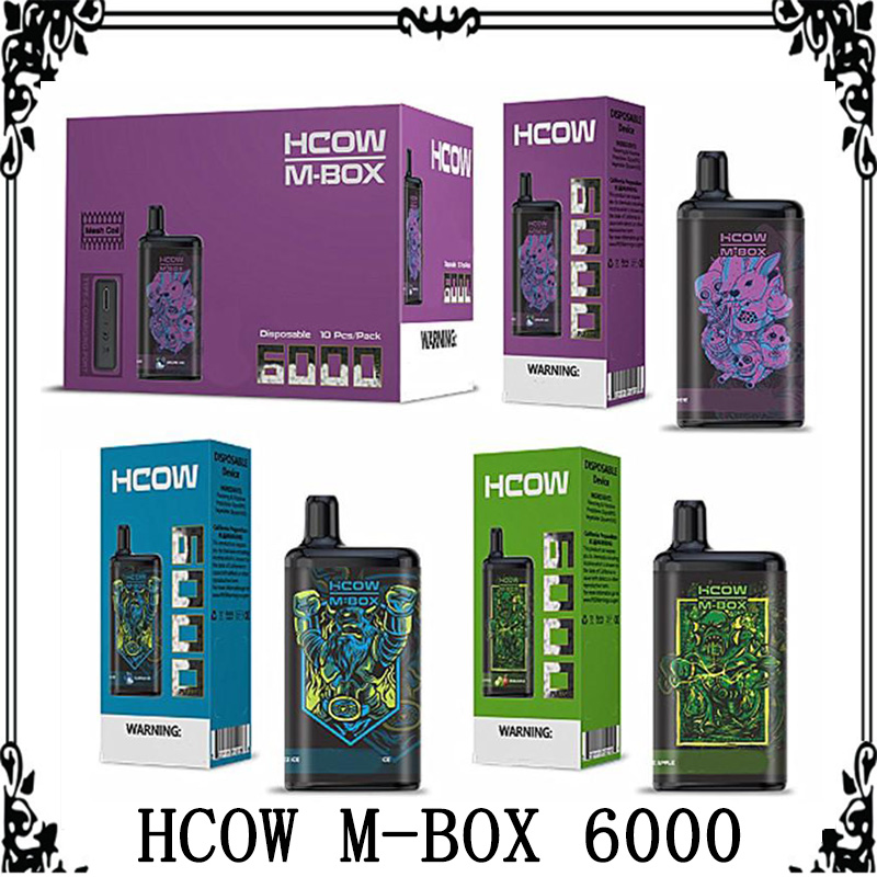 

Original HCOW M BOX Disposable Electronic Cigarette 15ML 6000 Puffs