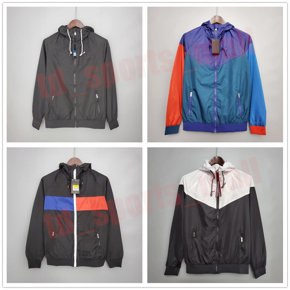 

top New 21 22 Men Long sleeve soccer full zipper Hooded jacket Windbreaker 2021 2022 SERGIO RAMOS PSGS MBAPPE hoodie football jackets coat Sweate, As shown in illustration