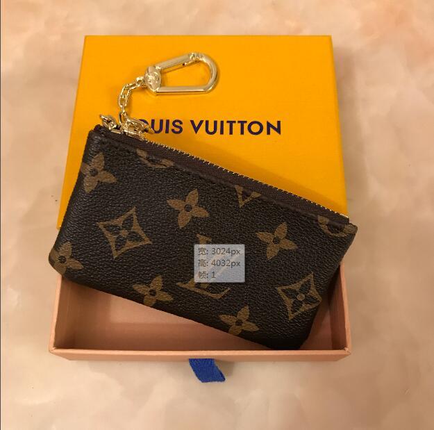 

High quality LV LOUIS BAG VITTON Coin Purses Luxurys design Portable KEY P0UCH wallet classic Man women, Red;black