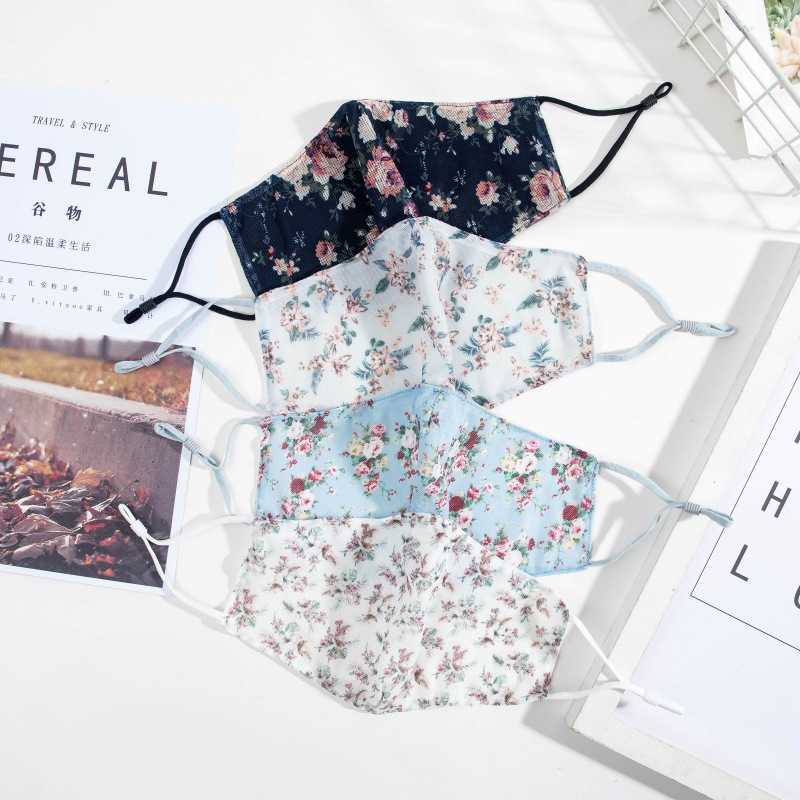 

ear hanging color dustproof korean printing washable ear buckle mask