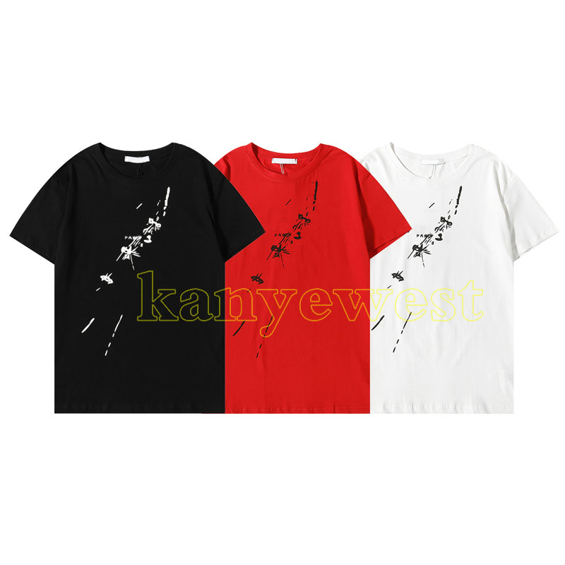 

2021 summer paris designer luxury tshirt mens t shirt classical Letter print t shirts casual cotton graffiti printing t-shirt fashion tops tee, White