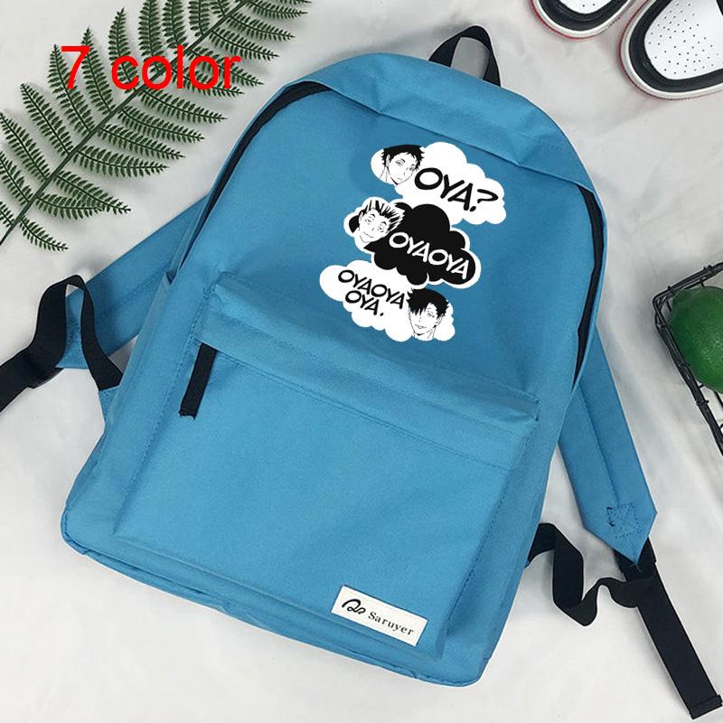

Backpack Haikyuu Mochila Bags School Travel Sac Femme Infantil