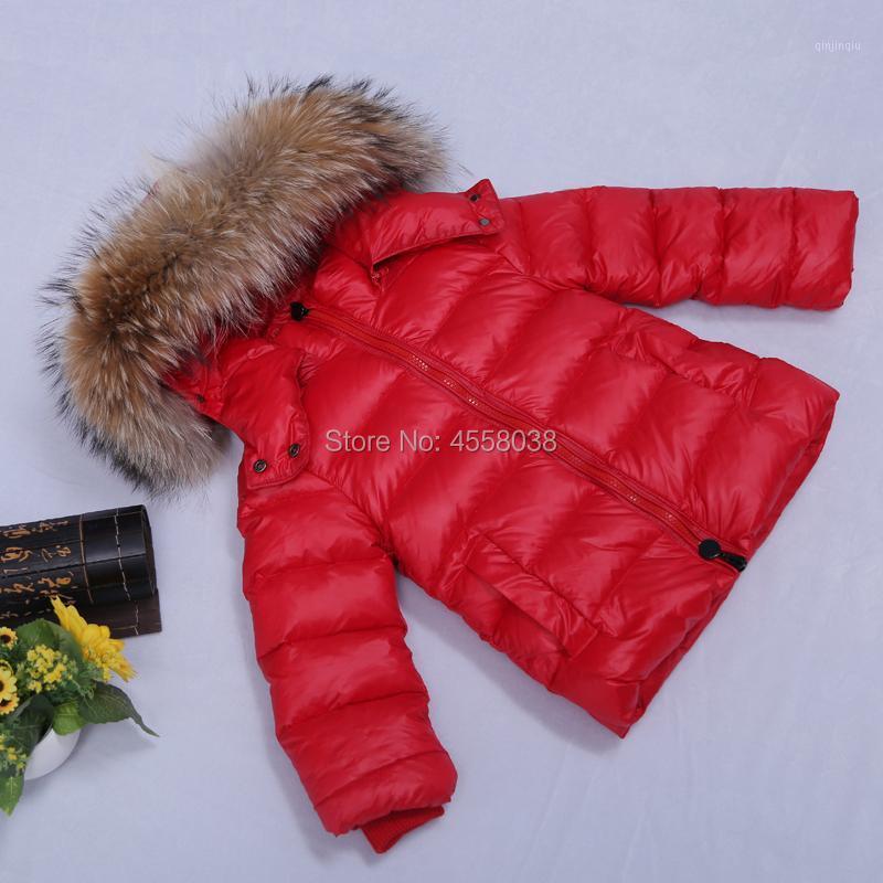 

Coat Toddler Boys Outfits Outdoor Infant Baby Winter Snowsuit Girls Suit Thick White Down Jumpsuit Fur Collar Clothes Warm, Blue;gray