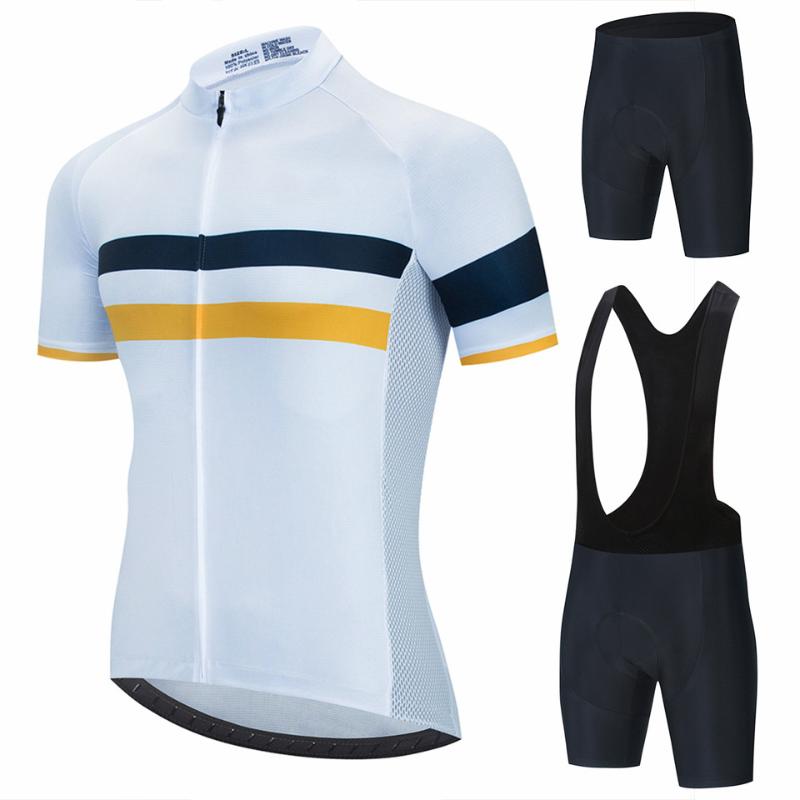 

Racing Sets 2021 Team Cycling Clothing Men Set Bike Breathable Anti-UV Bicycle Wear/Short Sleeve Jersey, Black;blue