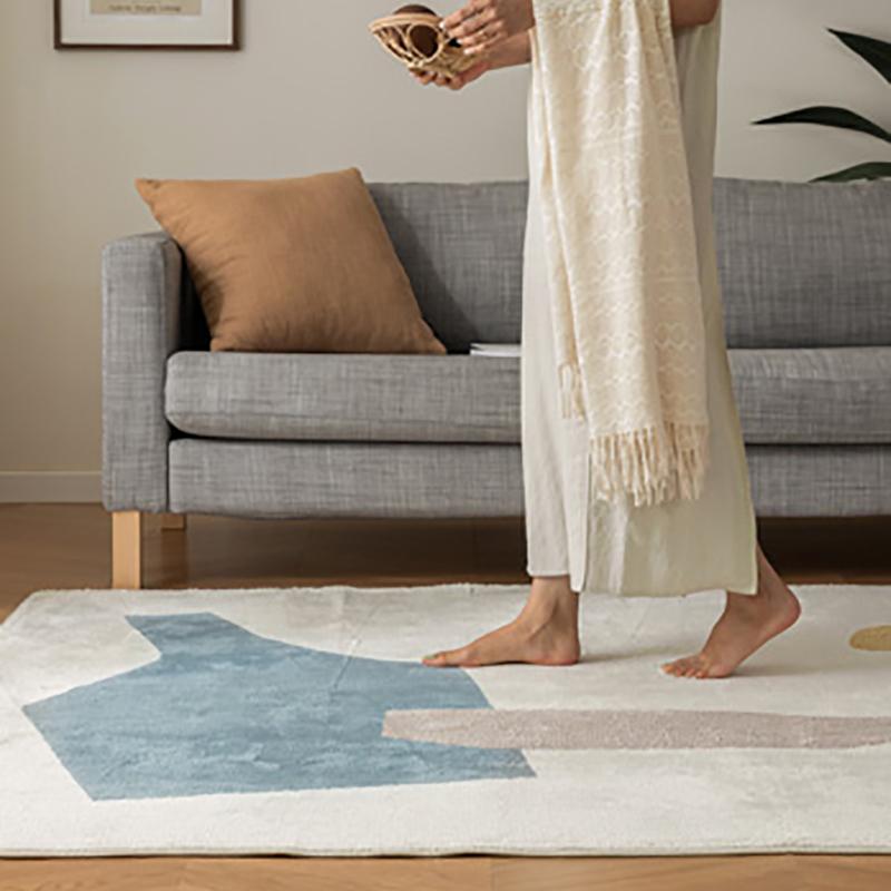 

Carpets Simple Nordic For Living Room Soft Fluffy Bedroom Carpet Thick Coffee Table Floor Rug Bedside Mat Modern Kids