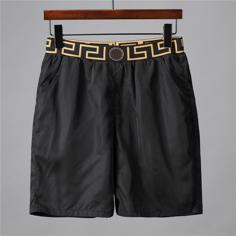 

Summer Fashion Men shorts Quick Drying SwimWear Printing Board Beach Pants Mens Swim Short Size M-XXXL, White;black