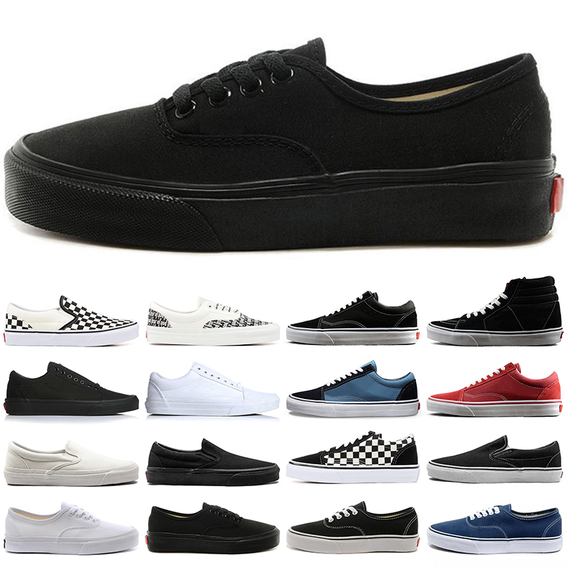 

Freeshipping Old Skool Running Shoes Men Women White Black Mens Womens Outdoor Trainer Sneakers Size 6-10.5, #12