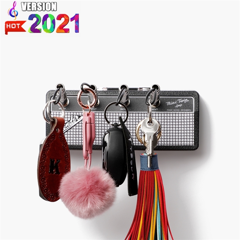 

Key Storage Hook Guitar Music Keychain Holder Electric Key Furniture Ornaments Vintage Gift Holder Key Jack Rack Amp Vintage Amp 210902