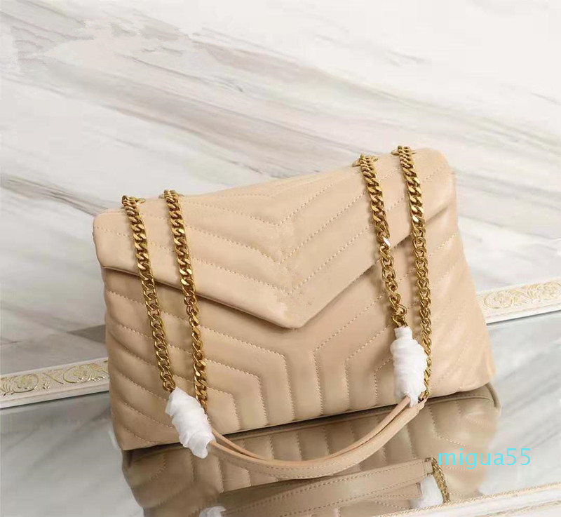 

women bag handbag square fat chain real leather womens large capacity shoulder high quality quilted messenger bags
