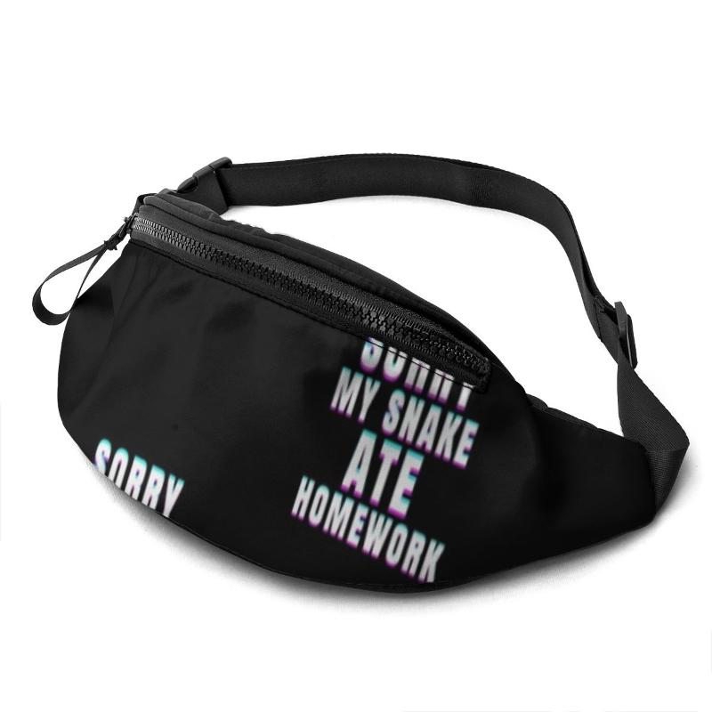

Waist Bags Snake Bag Teenagers Jogging Pack Print Polyester