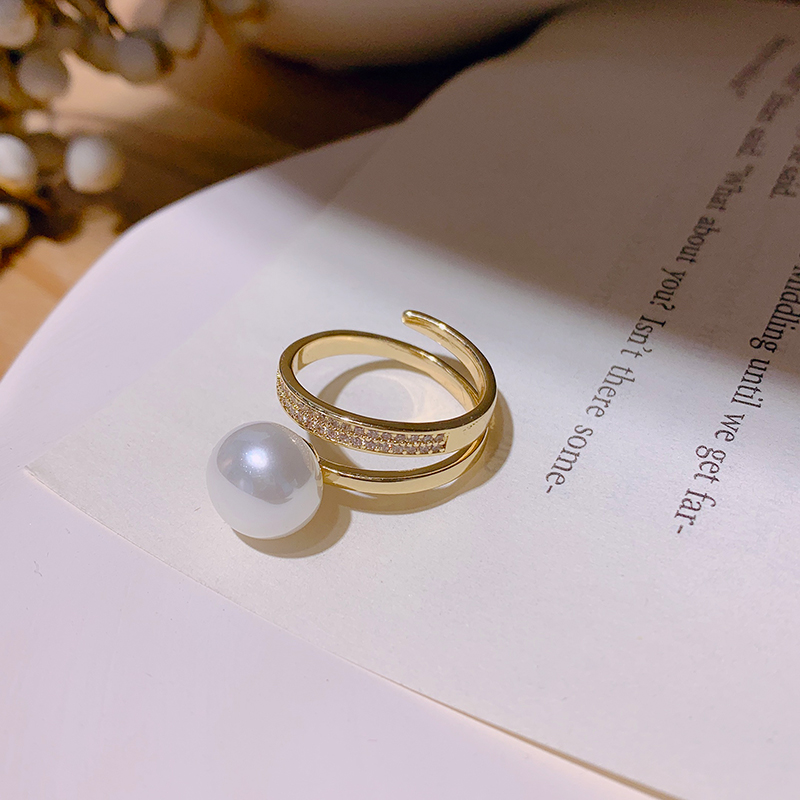 Jiezi071 Ms Ring Female Japanese Fashion And Personality Of Luxury Small Indeed Fortunate Index Finger Microscope Twist Ring Hollo-image-706254531